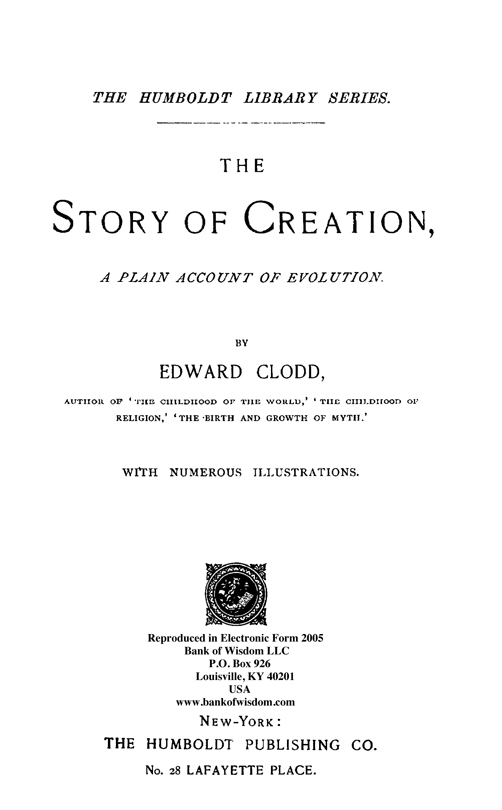 The Story Of Creation